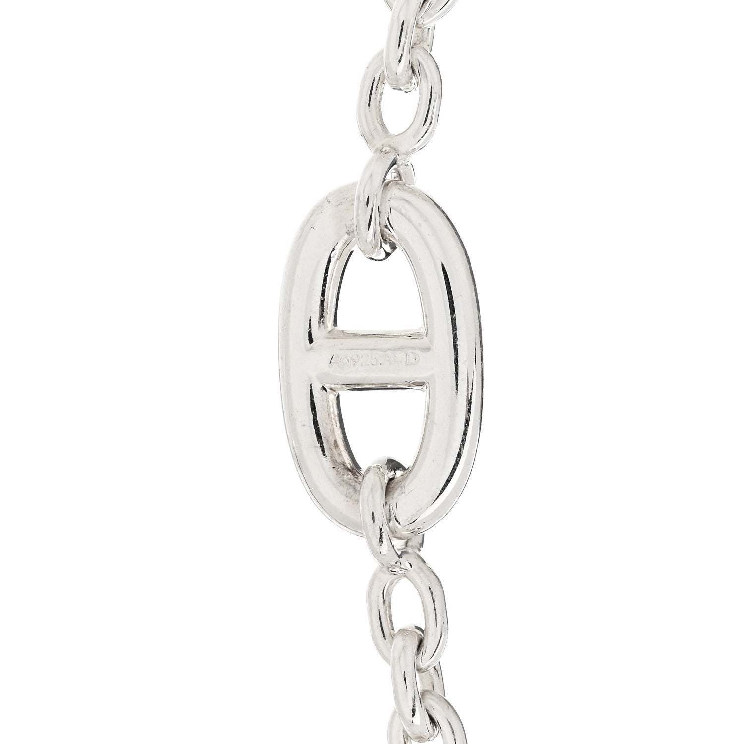 Hermes Sterling Silver Farandole Necklace 160 4 of 4