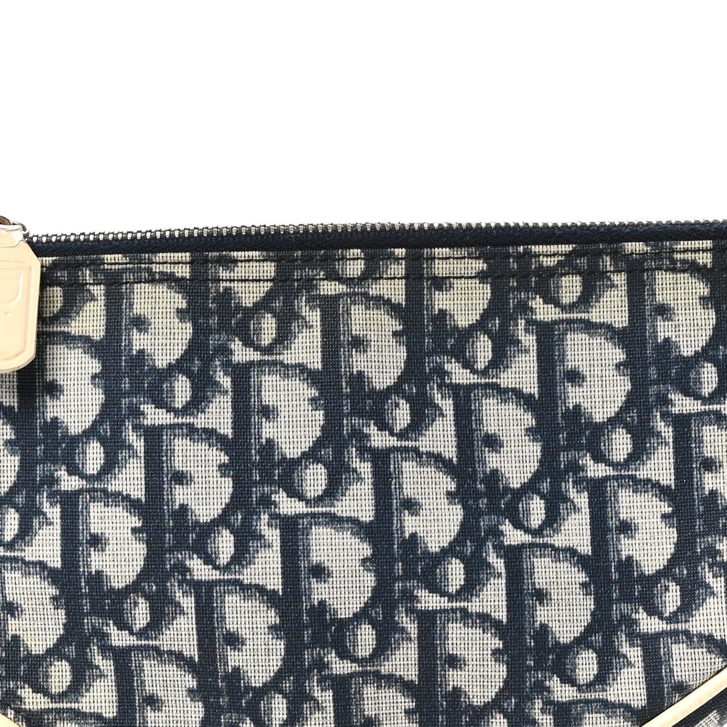 Monogram Mini Saddle Pochette White Blue