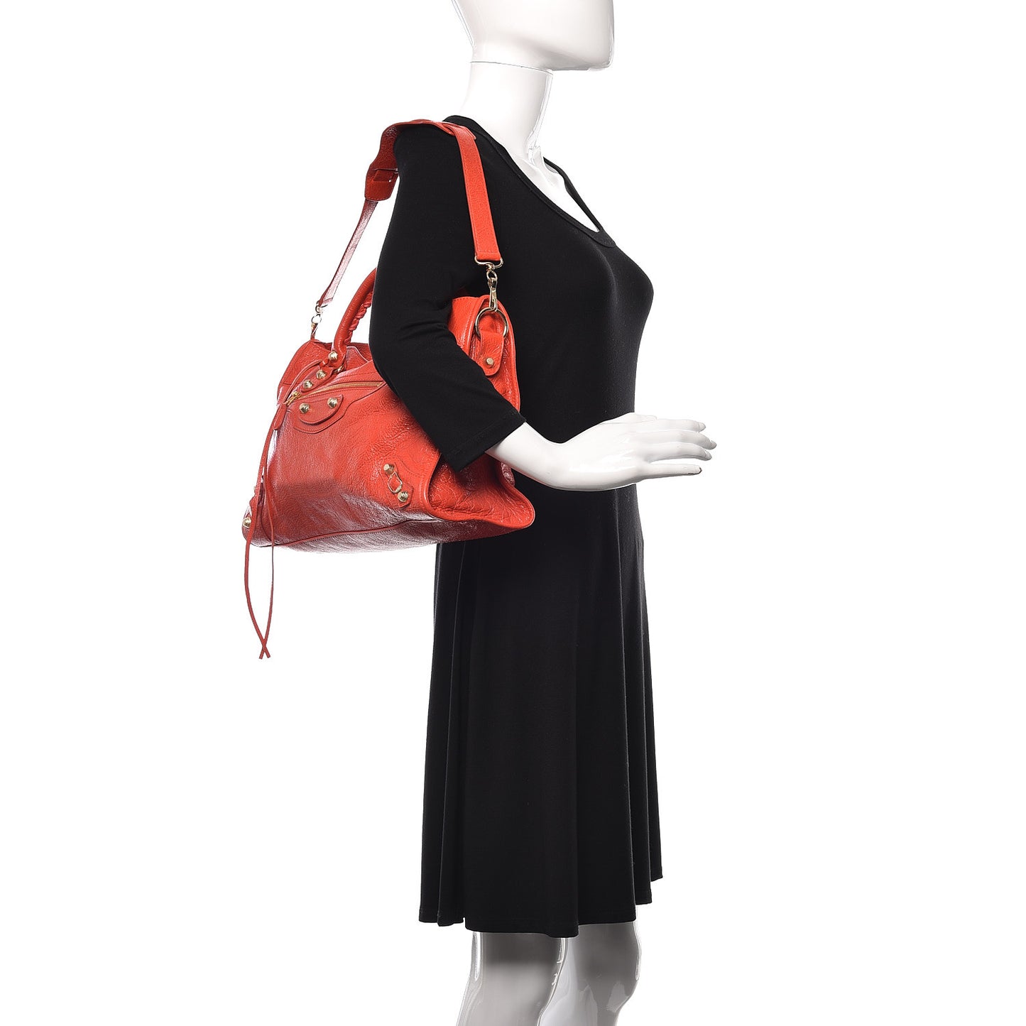 Agneau Giant 12 Gold Hardware City Rose Corail