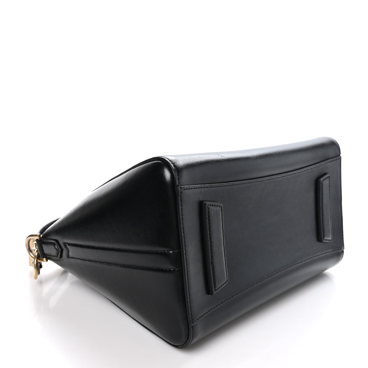 Shiny Lord Calfskin Small Antigona Black