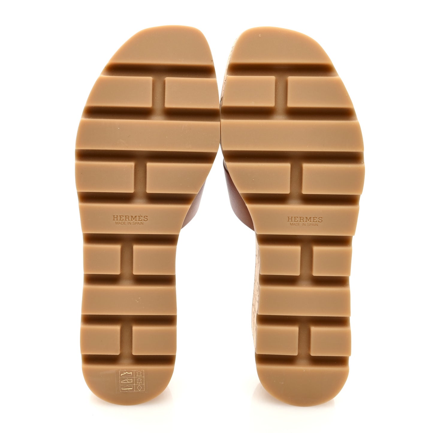 Calfskin Cork Eze 30 Sandals 37 Marron Glaise