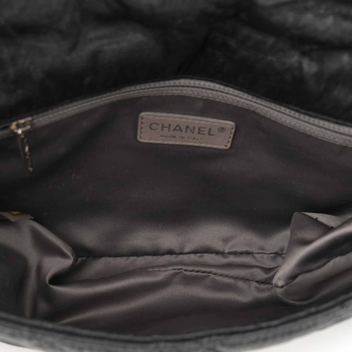 Coated Canvas Quilted Le Marais Flap Black