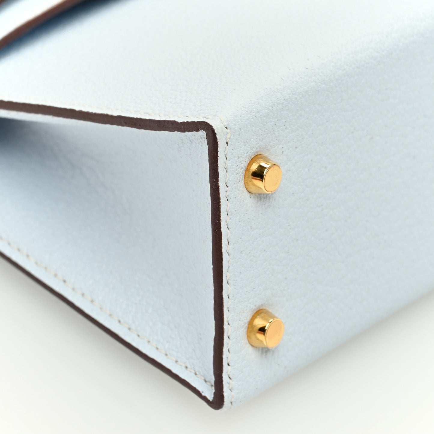 Chevre Mysore Mini Kelly Sellier 20 Bleu Brume
