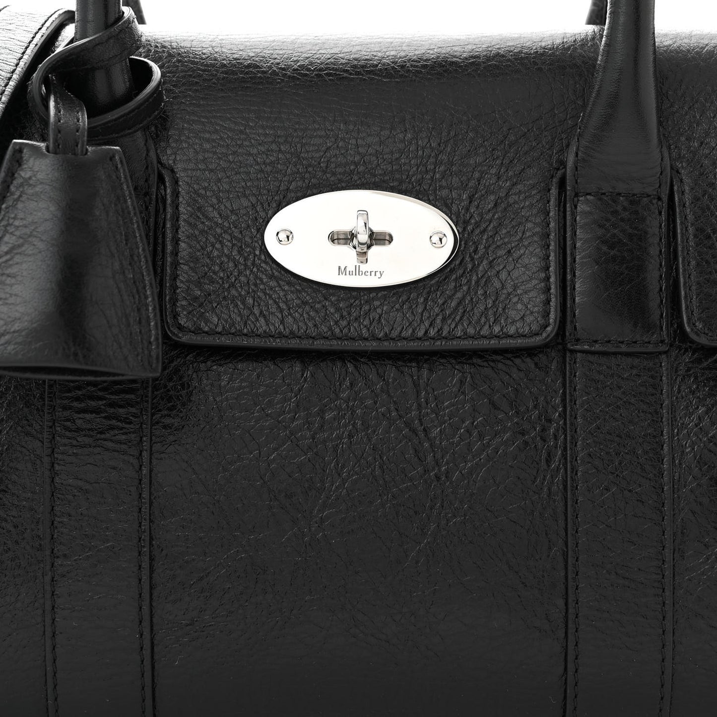 Soft Shine Calfskin Small Bayswater Black