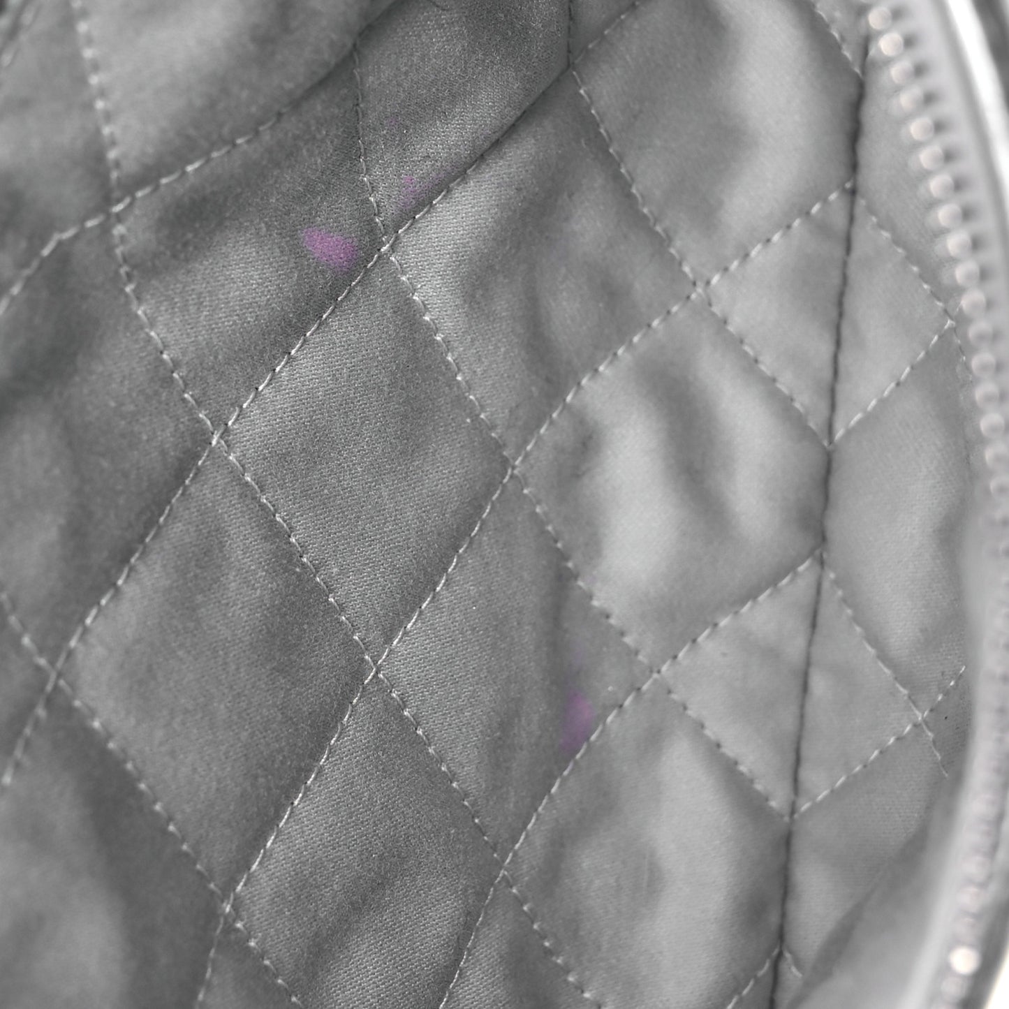 Metallic Calfskin Quilted Small Chanel 22 Silver