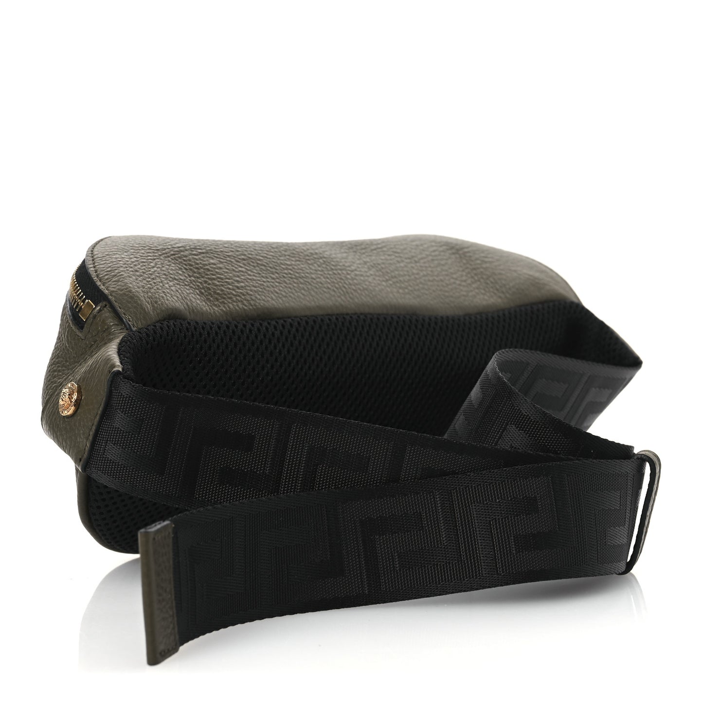 Grained Calfskin Vanitas Medea Belt Bag Olive Green