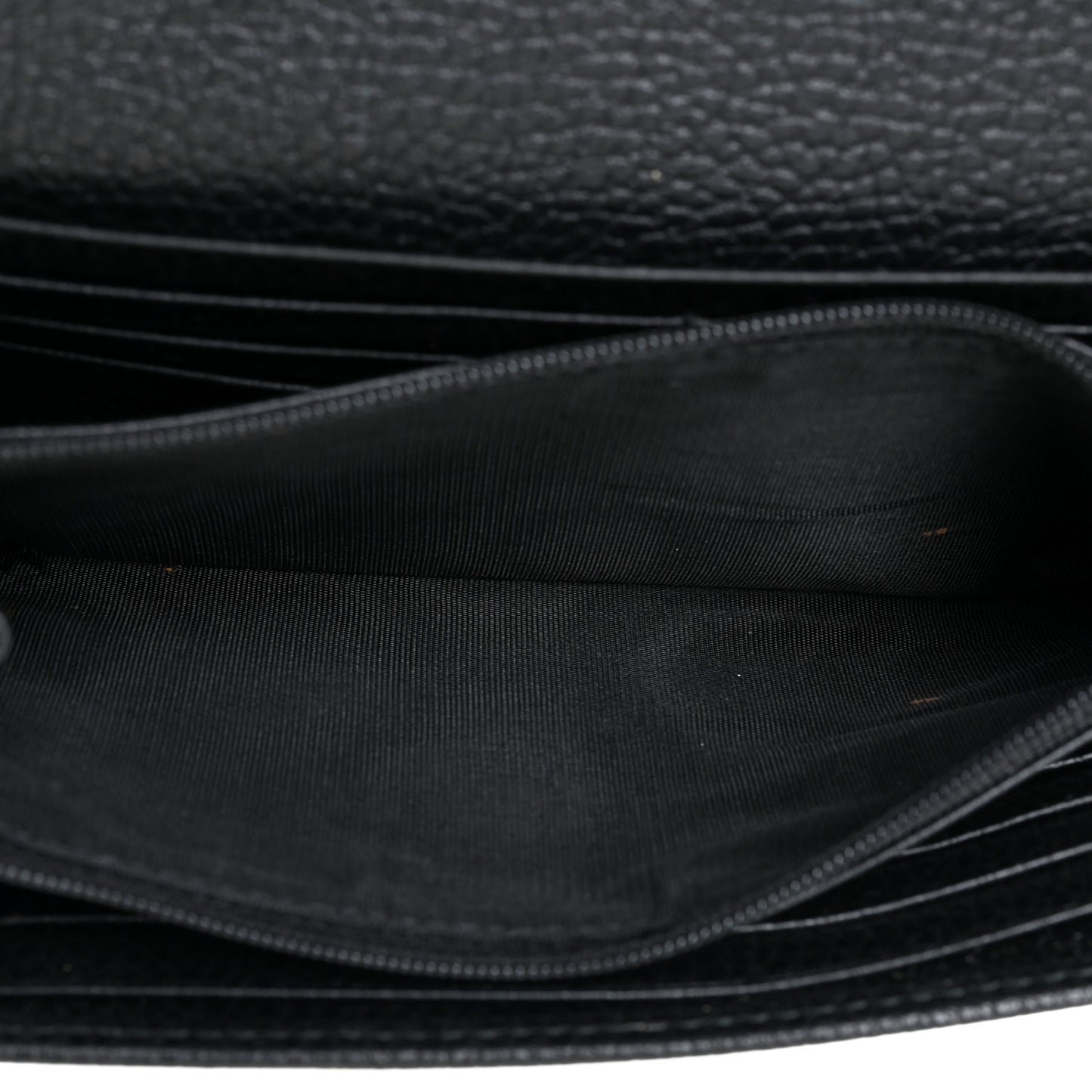 Calfskin Petite GG Marmont Wallet Chain Bag Black