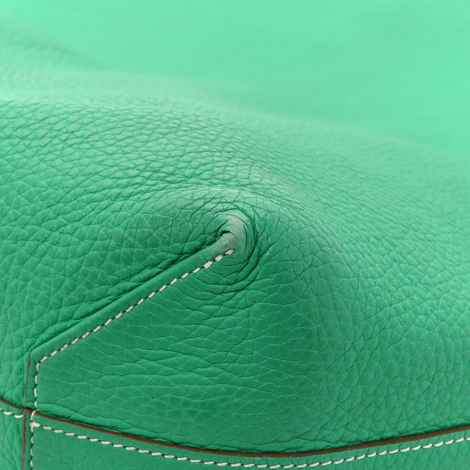 Hermes Taurillon Clemence Double Sens 36 Reversible Tote Menthe Colvert 20 of 20