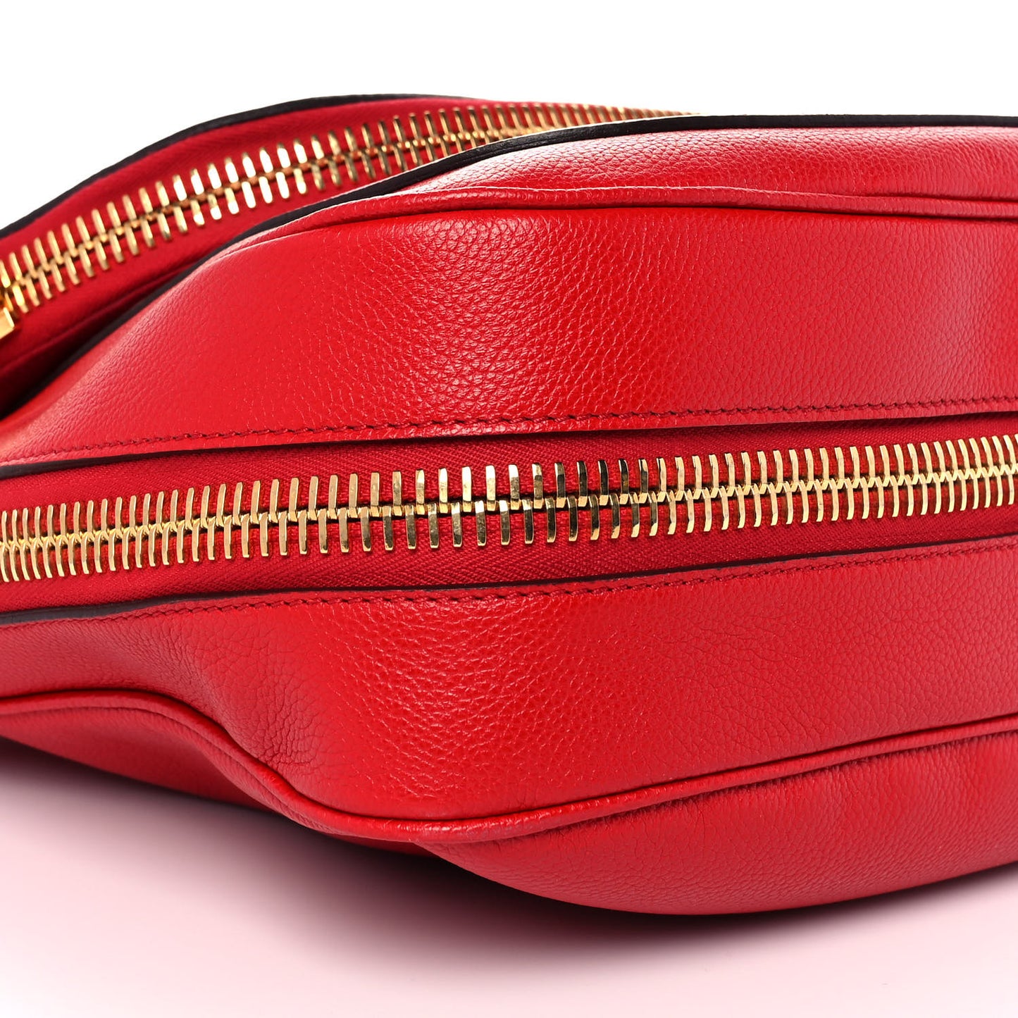 Grained Calfskin Medium Jennifer Crossbody Red