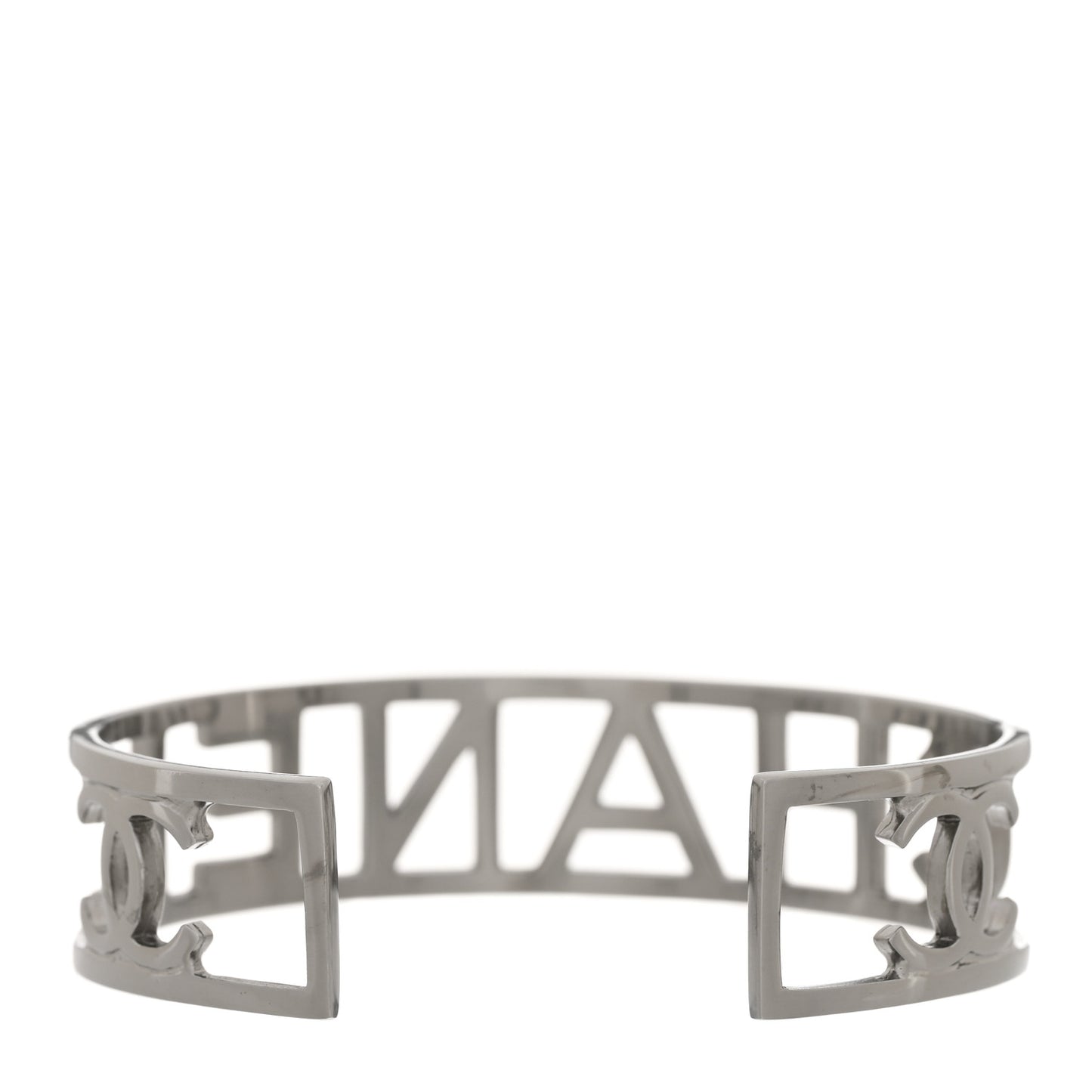 Ruthenium Logo Cuff Bracelet
