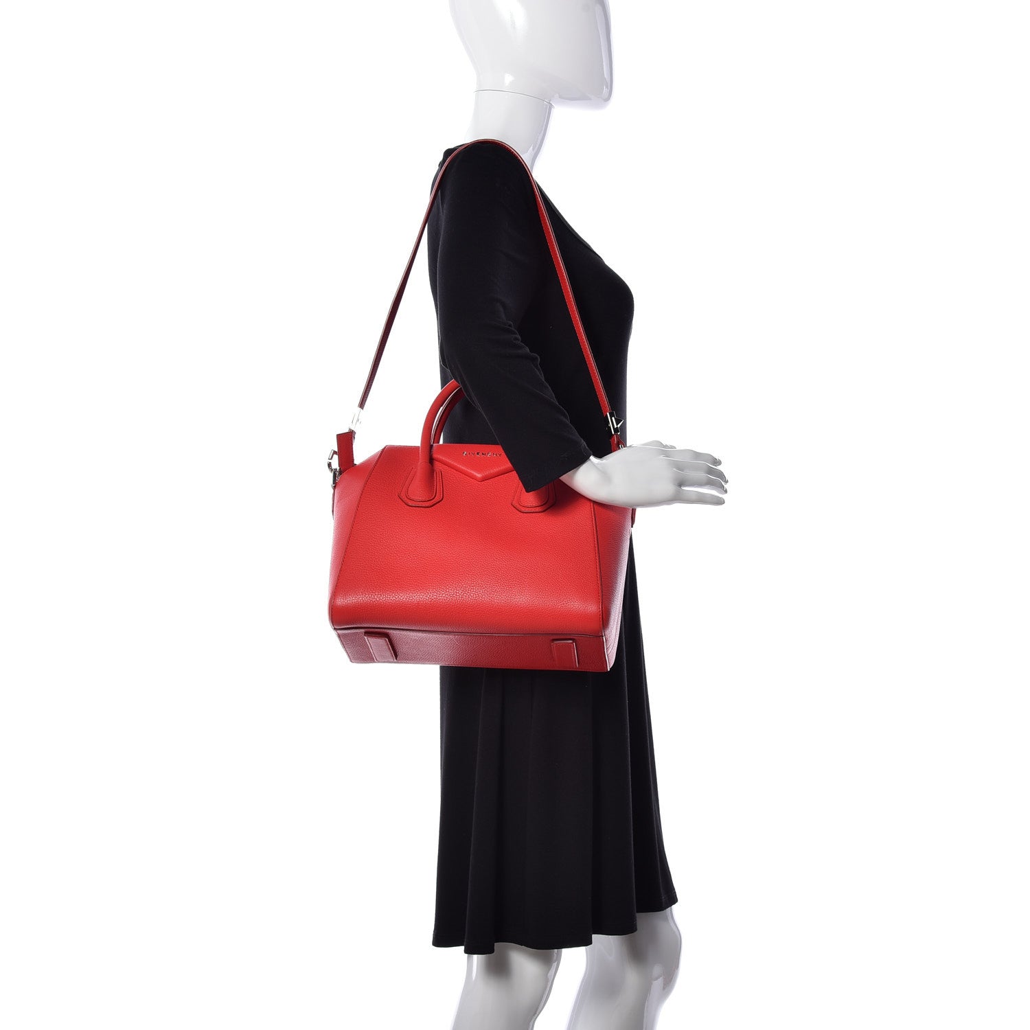 Givenchy Sugar Goatskin Small Antigona Red 2 of 11