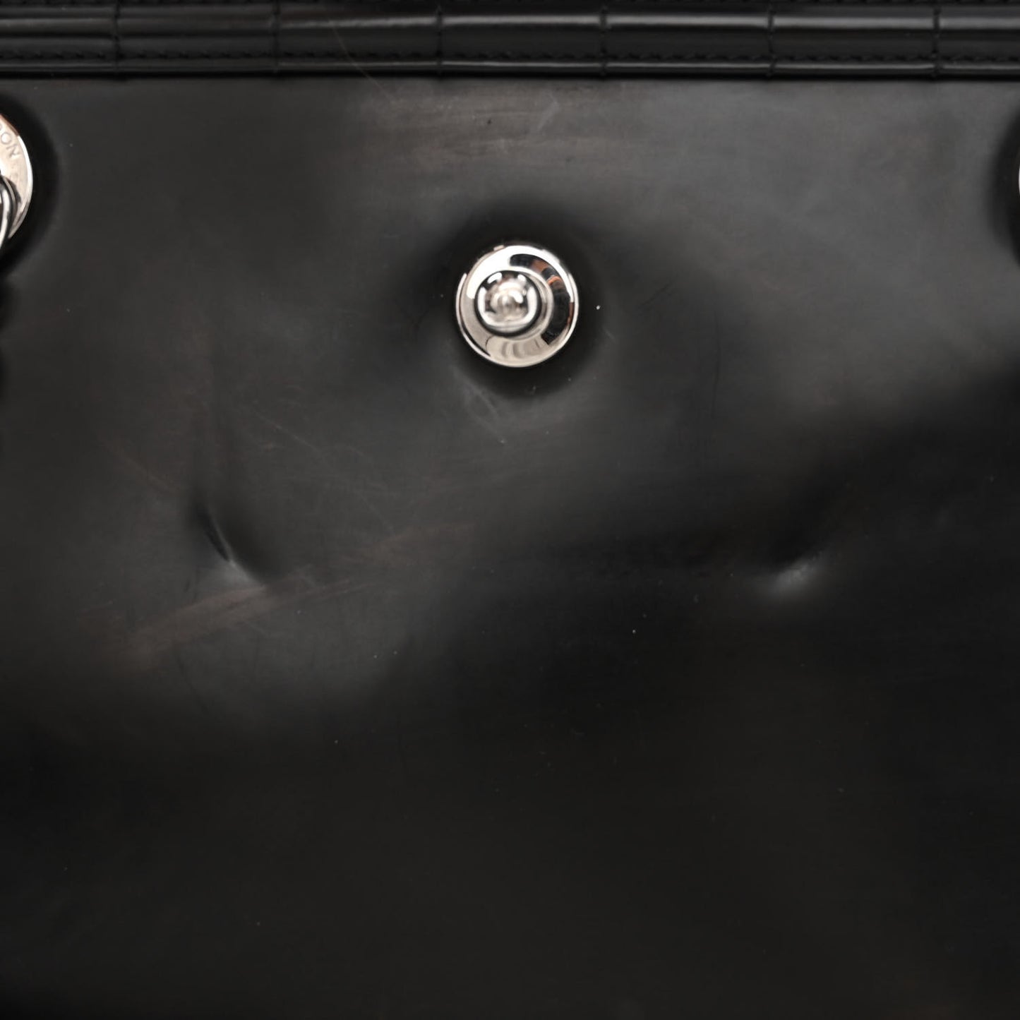 Glazed Calfskin Boy Tote Black