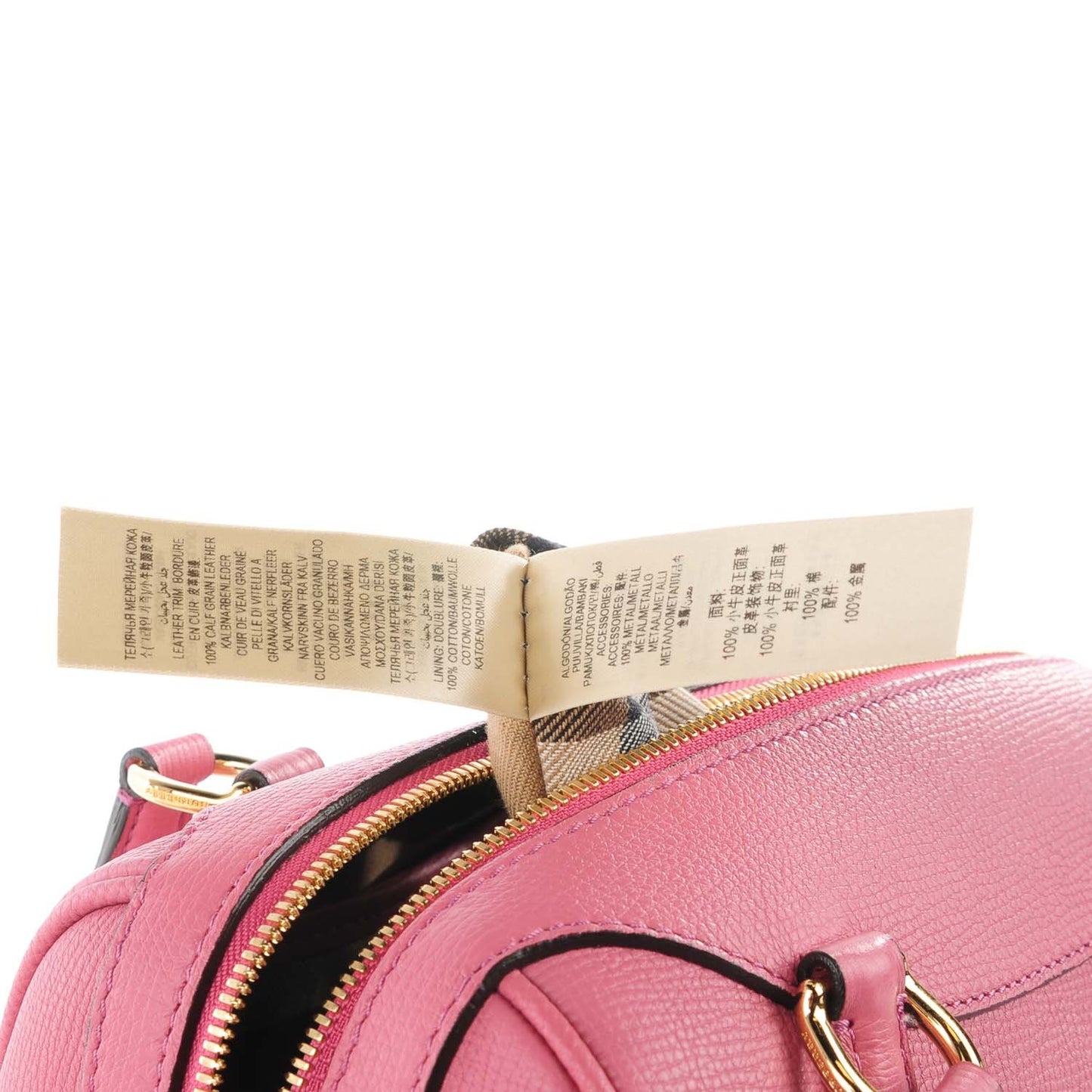 Derby Calfskin Small Alchester Bowling Bag Mauve Pink