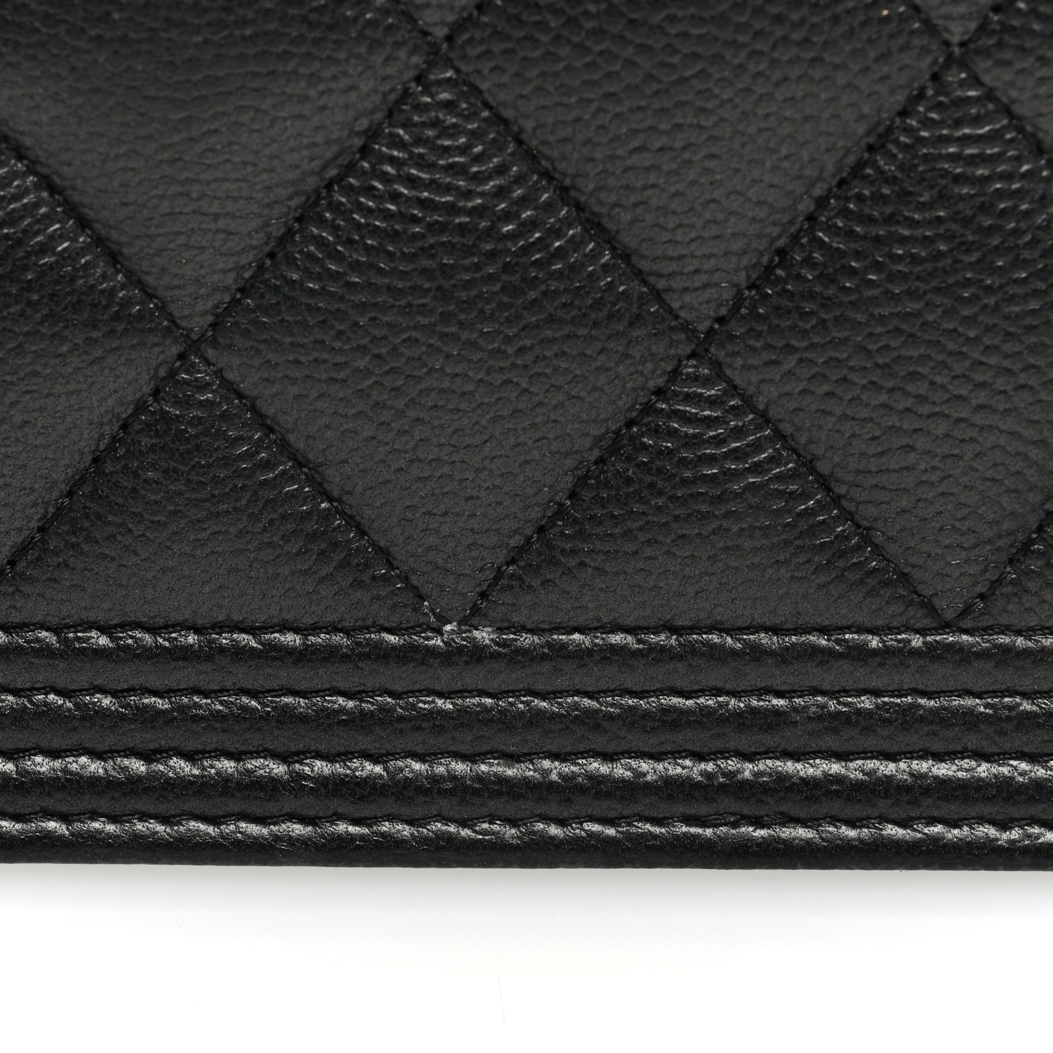 Chanel Caviar Quilted Boy Wallet On Chain WOC So Black 11 of 11