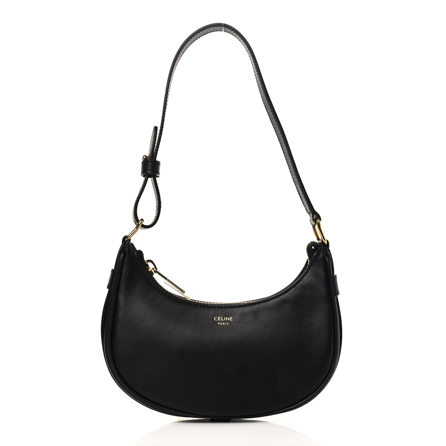 Smooth Calfskin Mini Ava Shoulder Bag Black