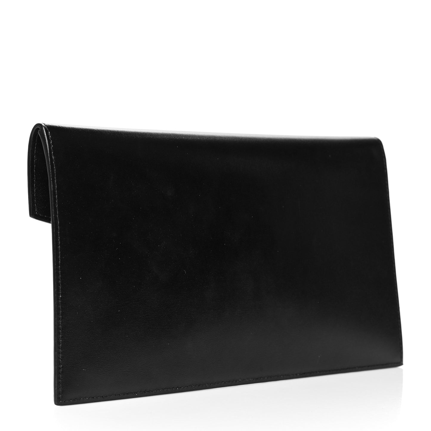 Smooth Shiny Calfskin Monogram Uptown Pouch Black