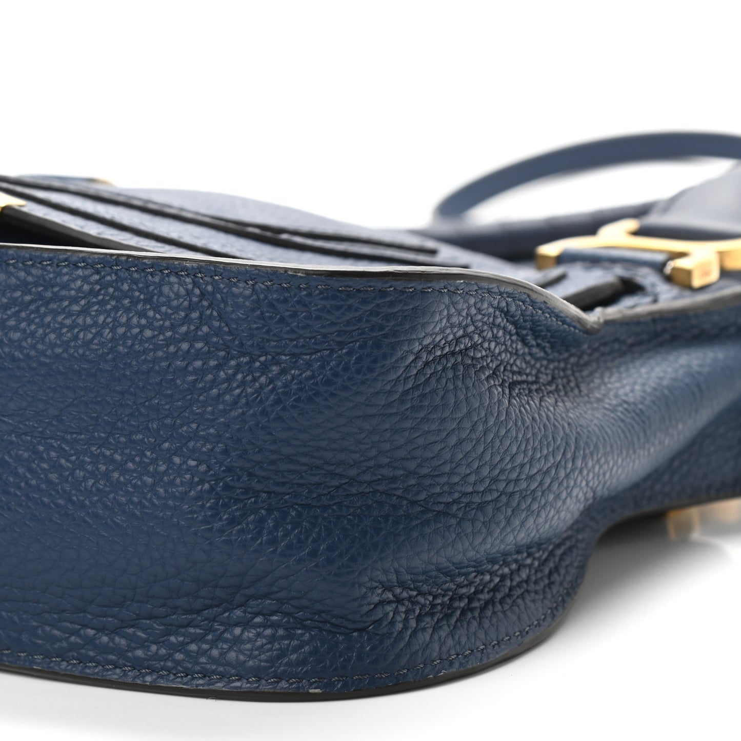 Calfskin Small Marcie Satchel Deep Ocean