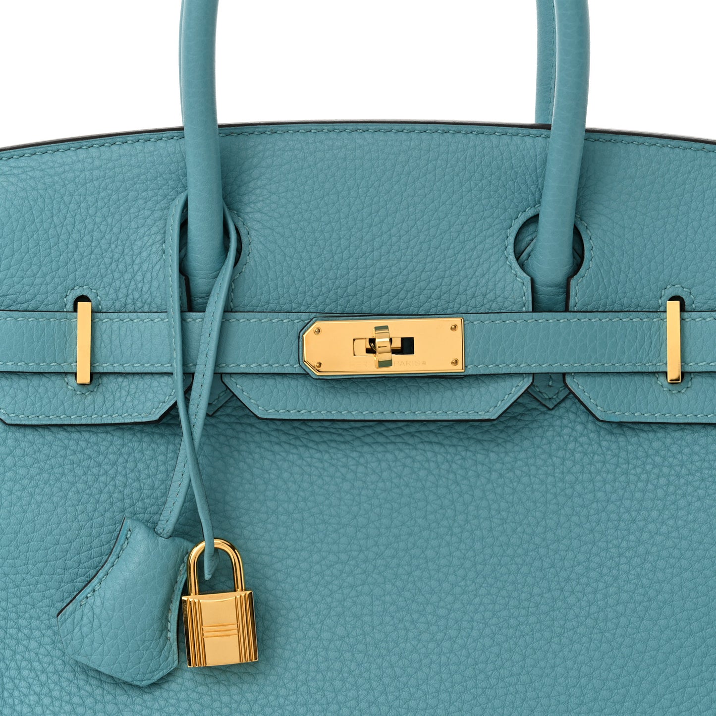 Taurillon Clemence Birkin 30 Bleu Saint Cyr