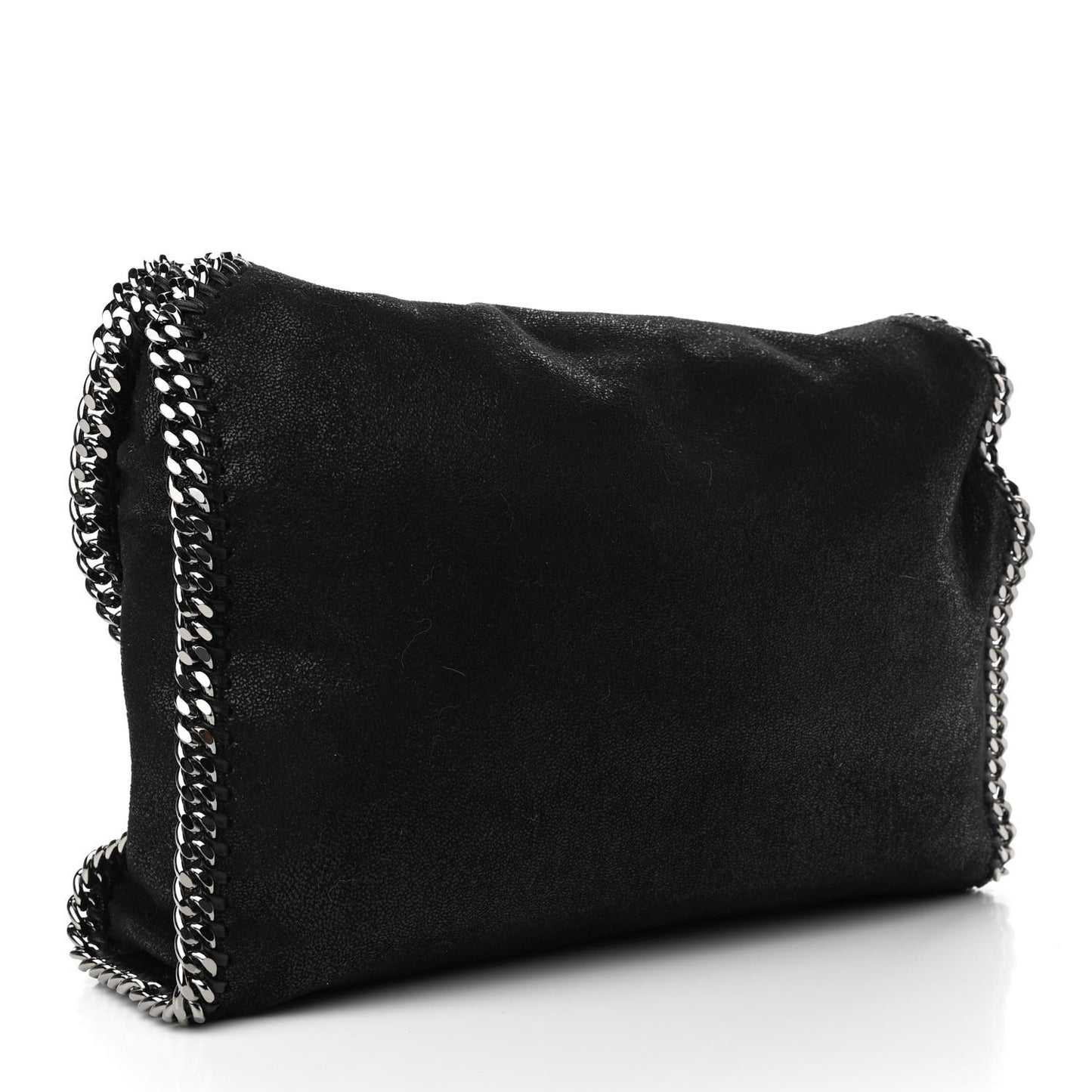Shaggy Deer Falabella Fold Over Tote Black