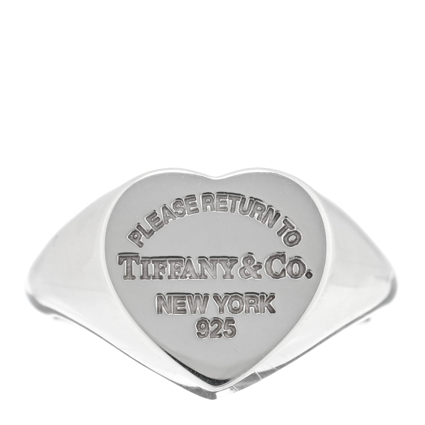 Sterling Silver Return to Tiffany Heart Signet Ring 47 4