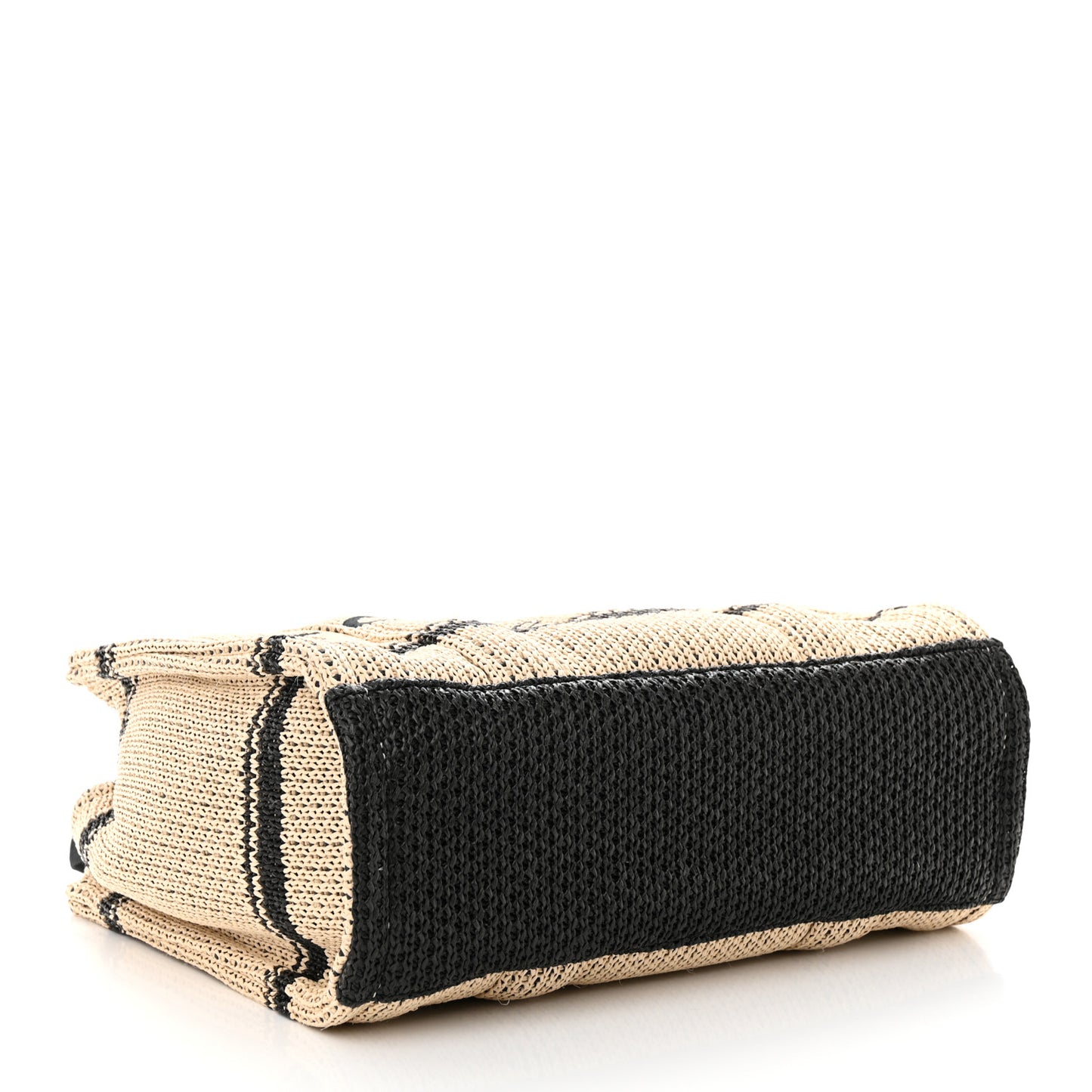 Straw Jacquard Medium The Traveler Tote Bag Natural