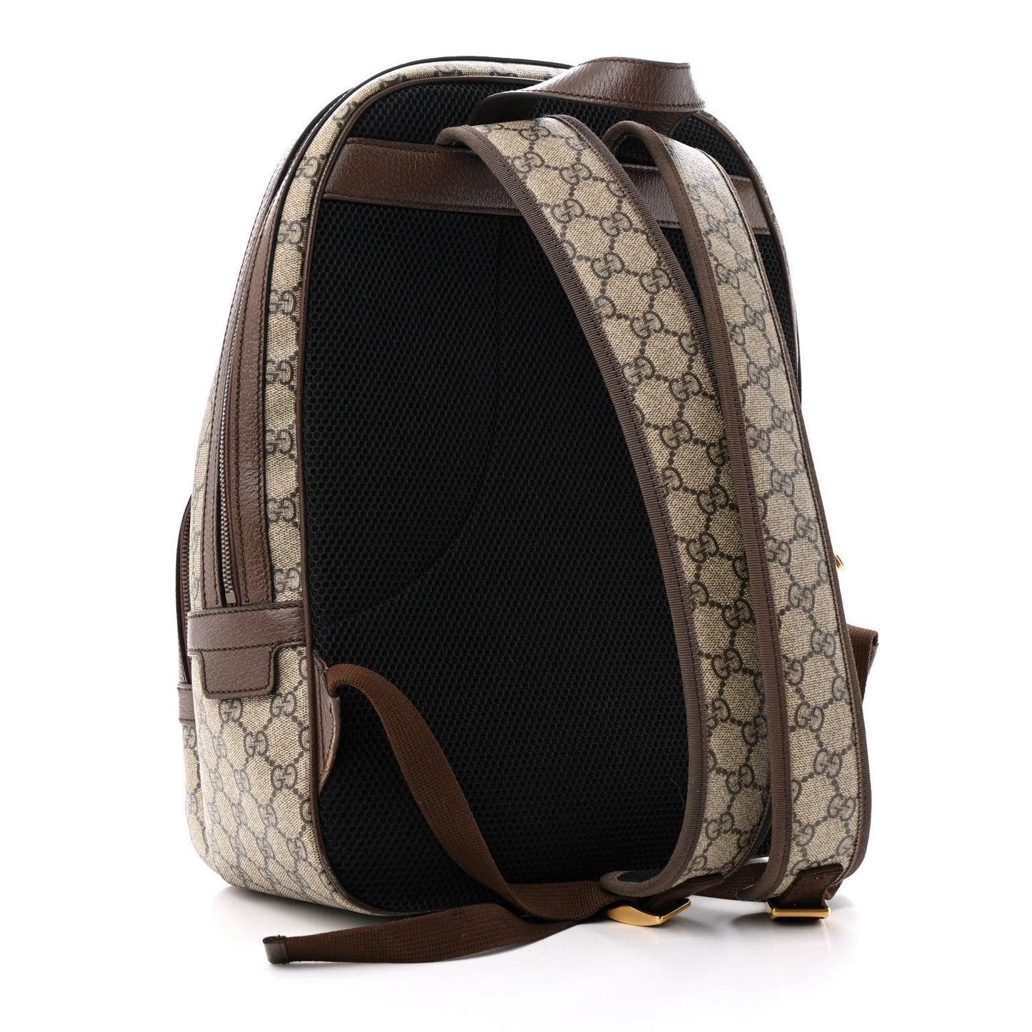 GG Supreme Monogram Medium Ophidia Day Backpack Brown