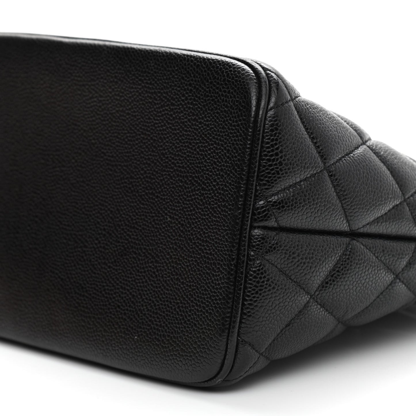 Caviar Quilted Medallion Tote Black