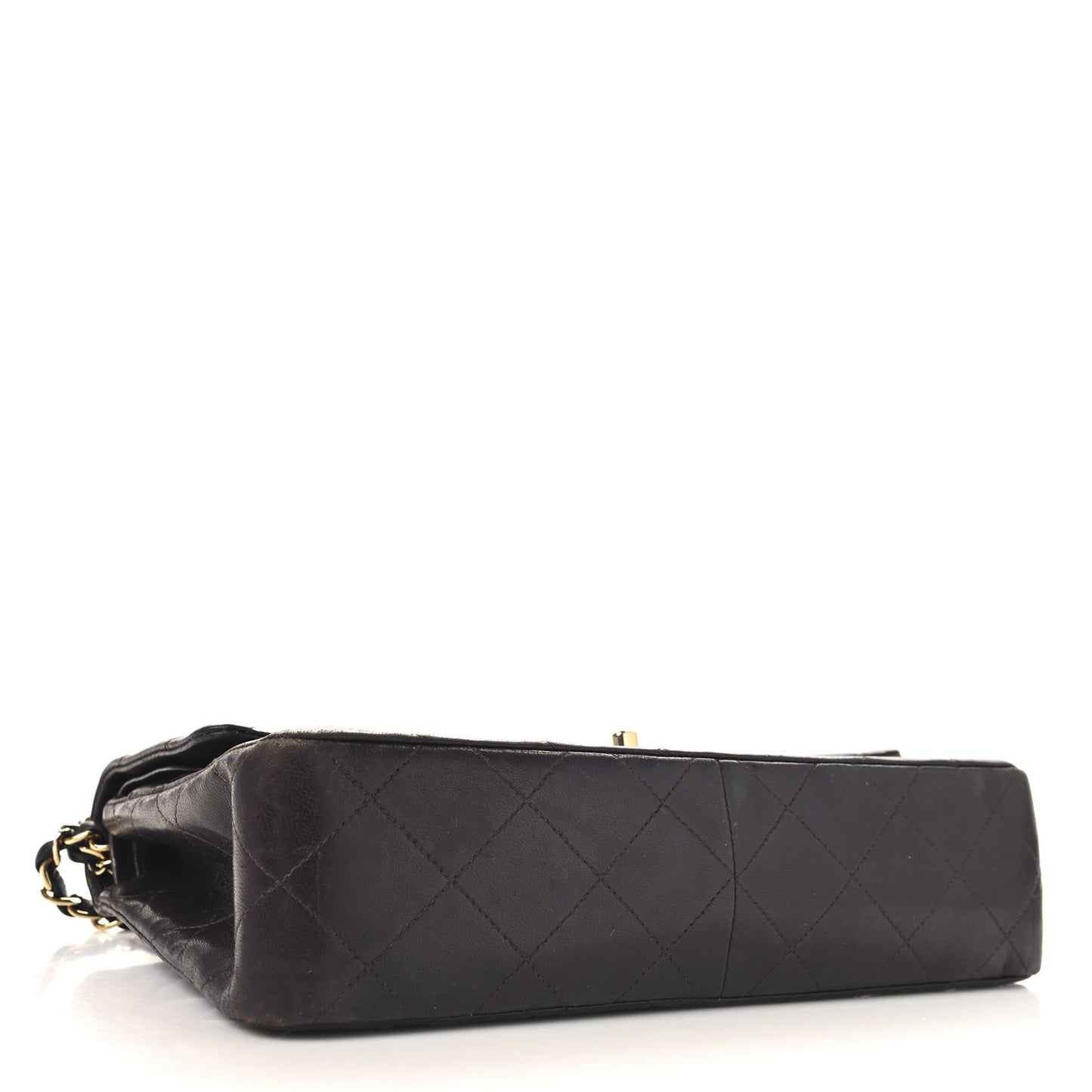 Lambskin Quilted Medium Double Flap Burgundy