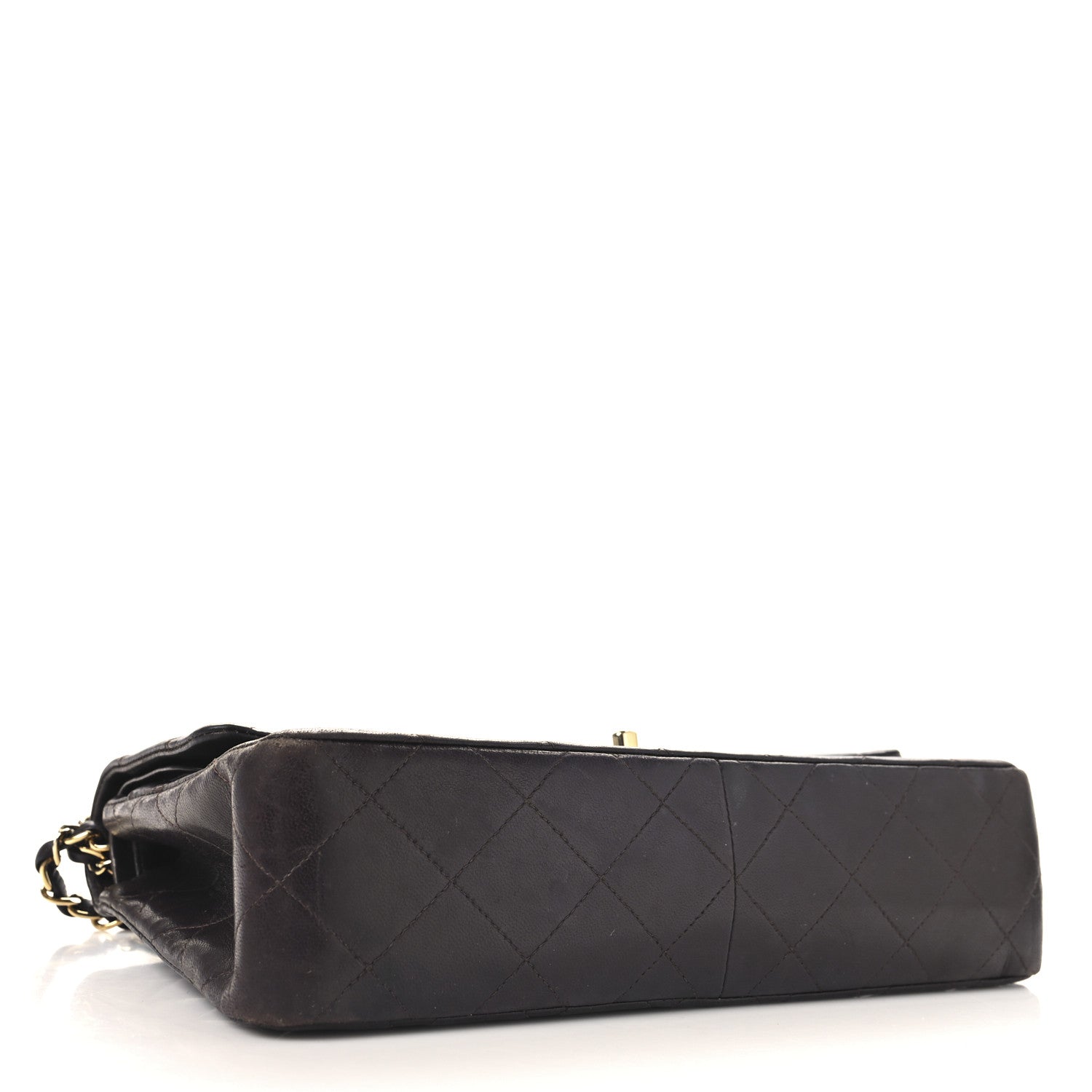 Chanel Lambskin Quilted Medium Double Flap Burgundy 4 of 14