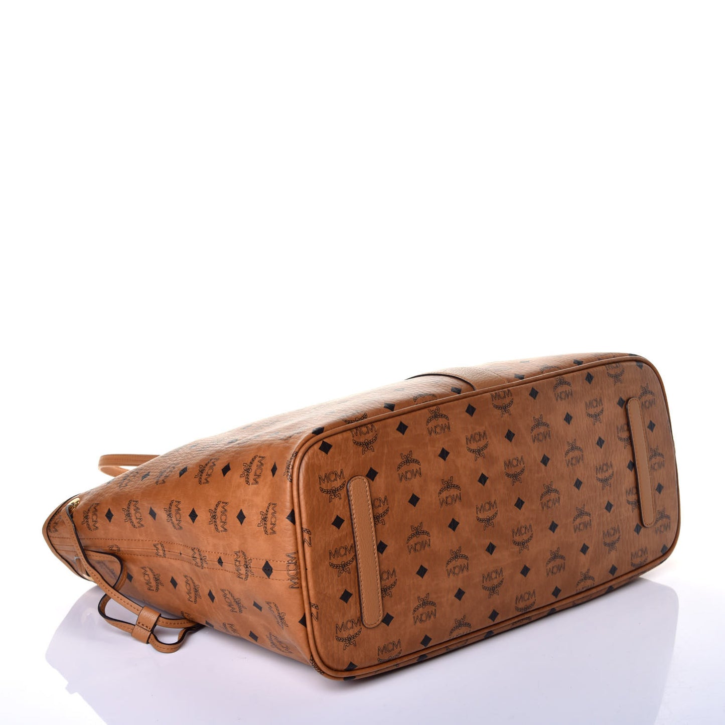 Visetos Large Liz Reversible Shopper Tote Cognac