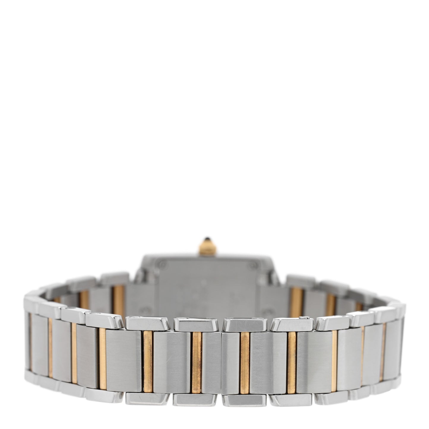 Stainless Steel 18K Yellow Gold 20mm Tank Francaise Quartz Watch