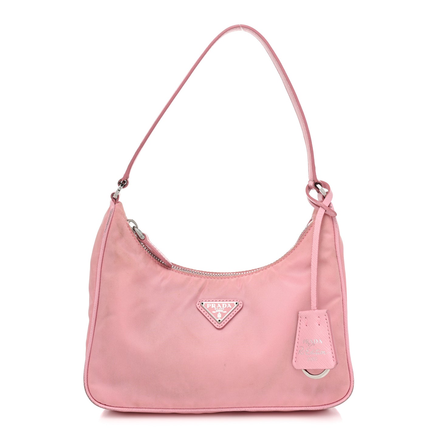 Re-Nylon Saffiano Mini Re-Edition 2005 Bag Rosa