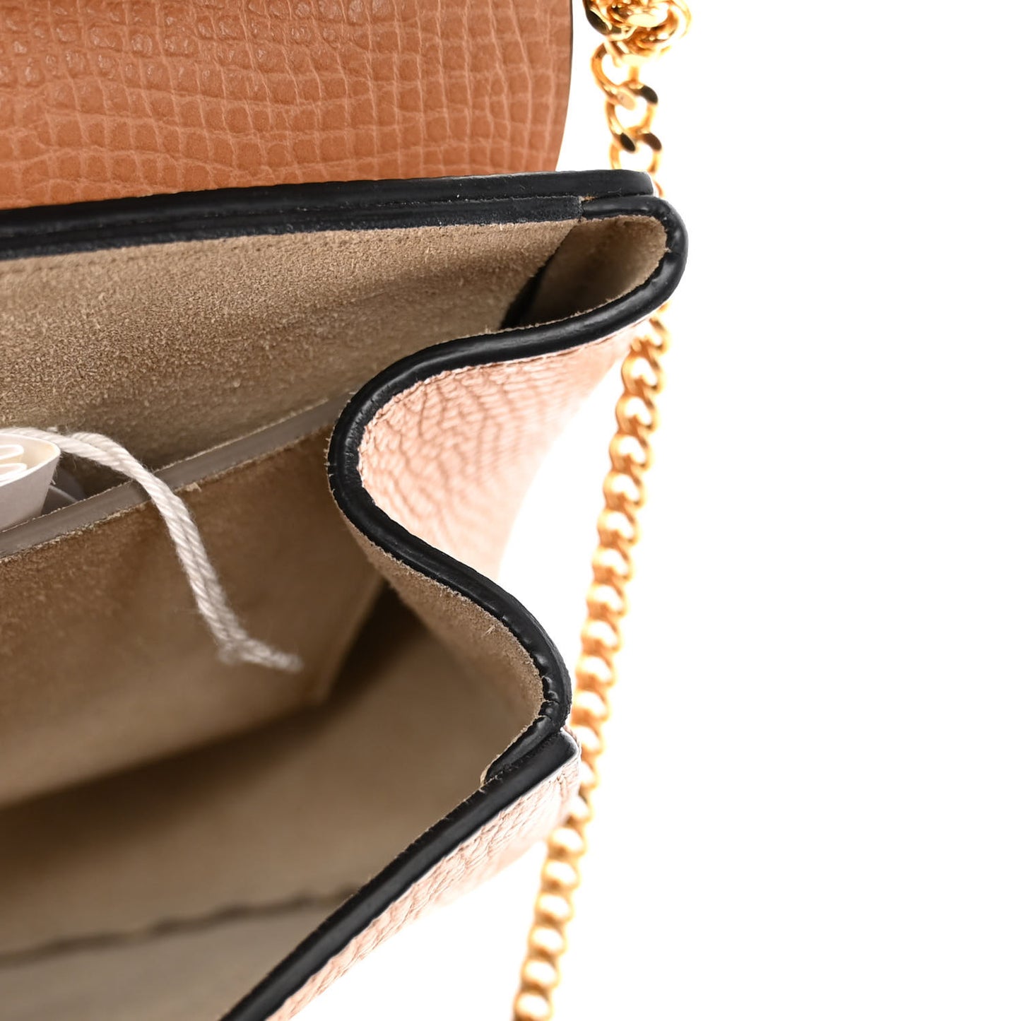 Grained Calfskin Lambskin Mini Drew Shoulder Bag Wet Sand Sunflower