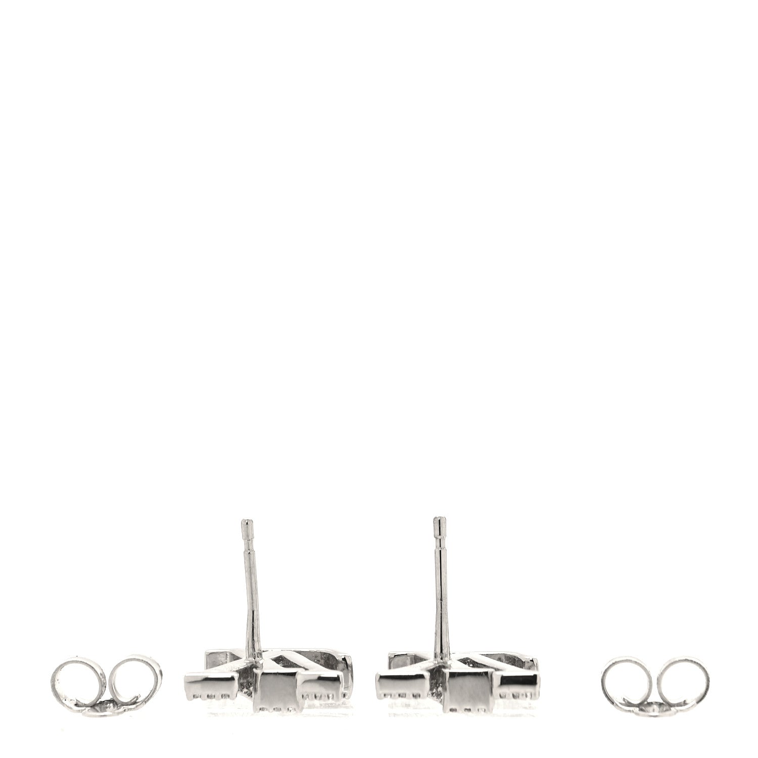 Louis Vuitton Crystal LV Iconic Earrings Silver 3 of 5