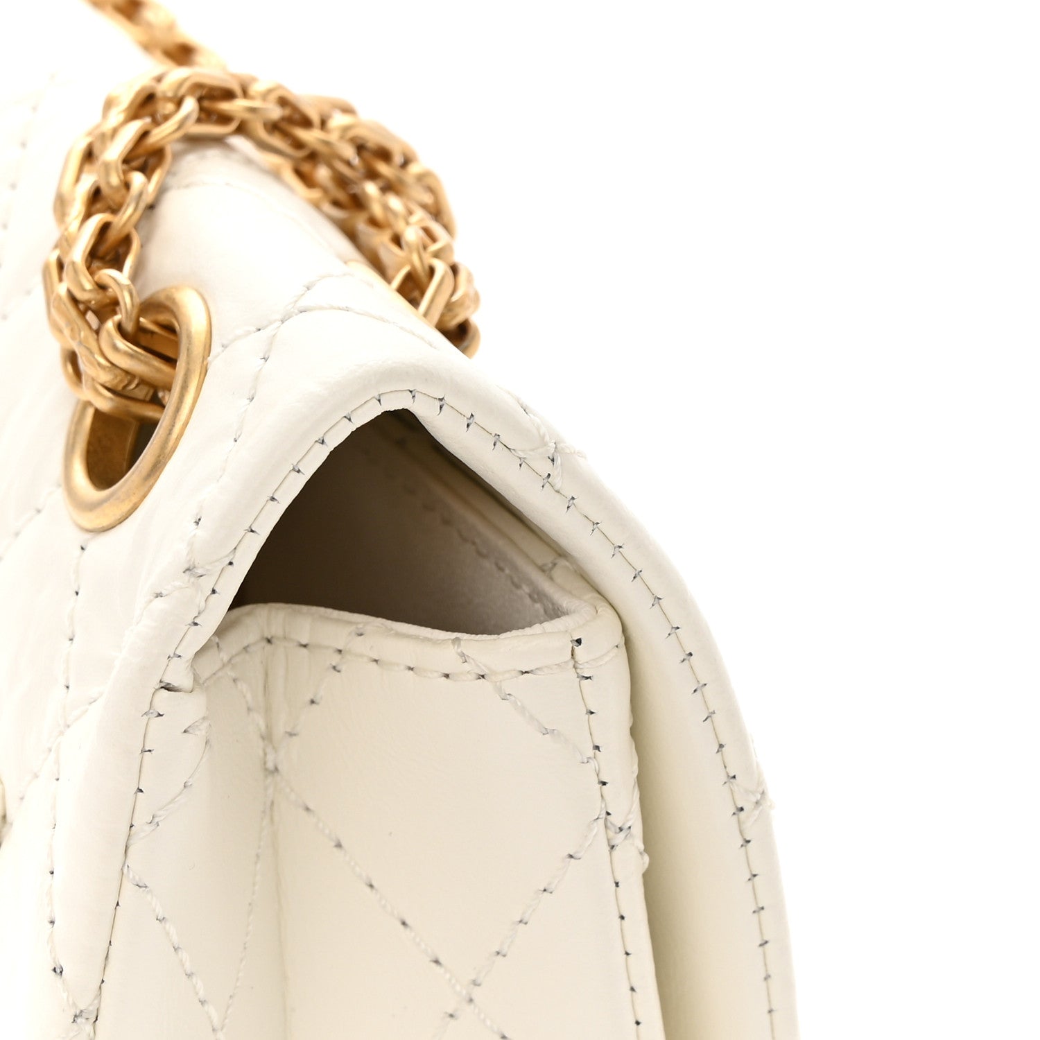 Chanel Aged Calfskin Quilted 2.55 Reissue Mini Flap White 11 of 12