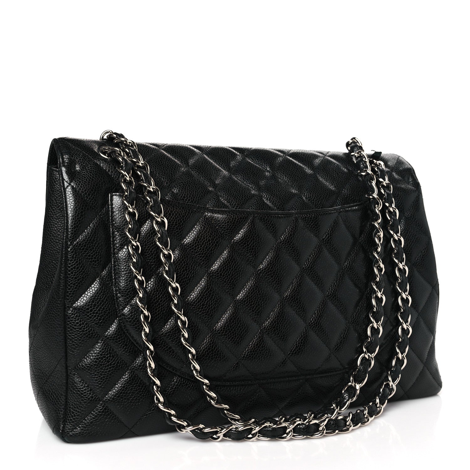 Chanel Caviar Quilted Maxi Single Flap Black 3 of 11