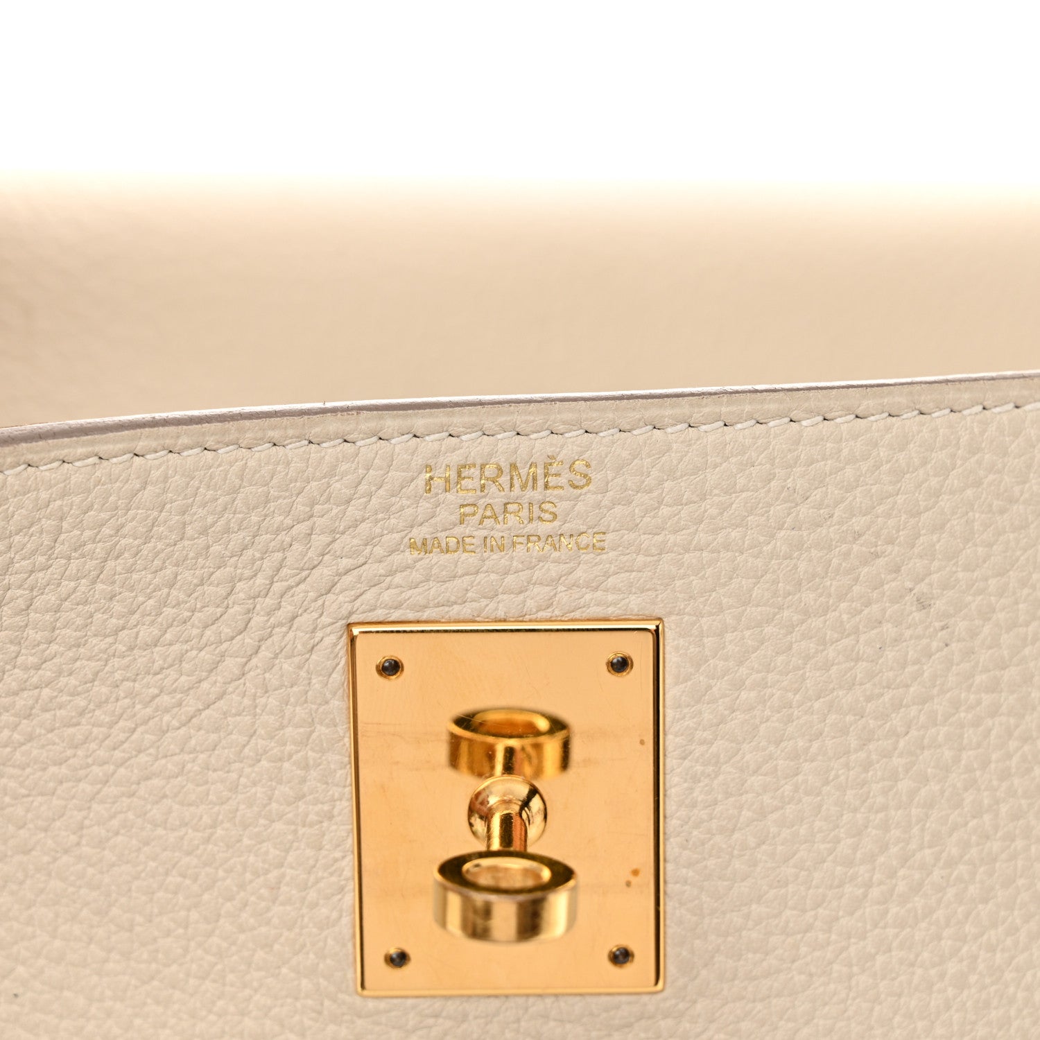 Hermes Togo Kelly Retourne 32 Craie 6 of 26