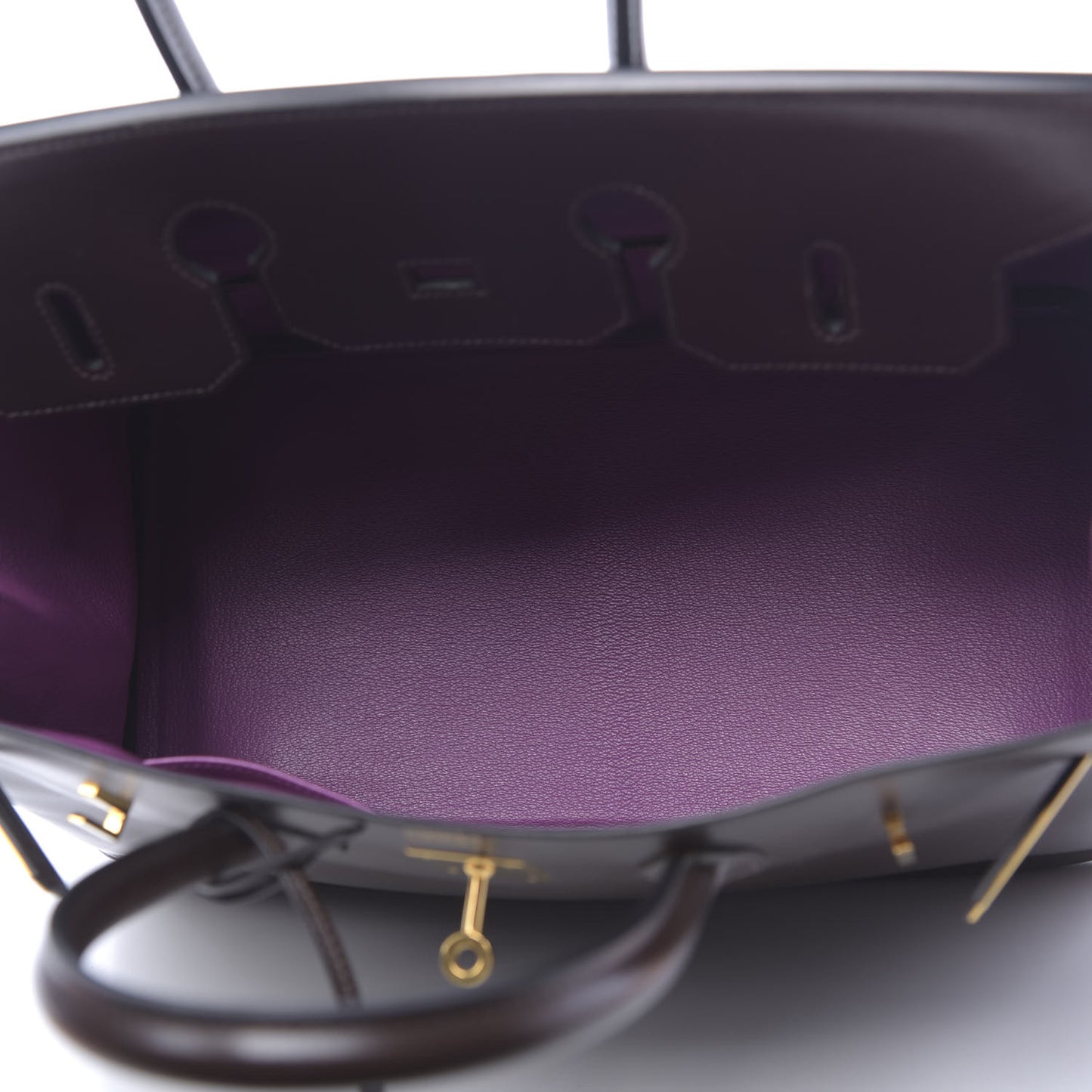 Box Bi-Color Birkin 35 Raisin Cyclamen