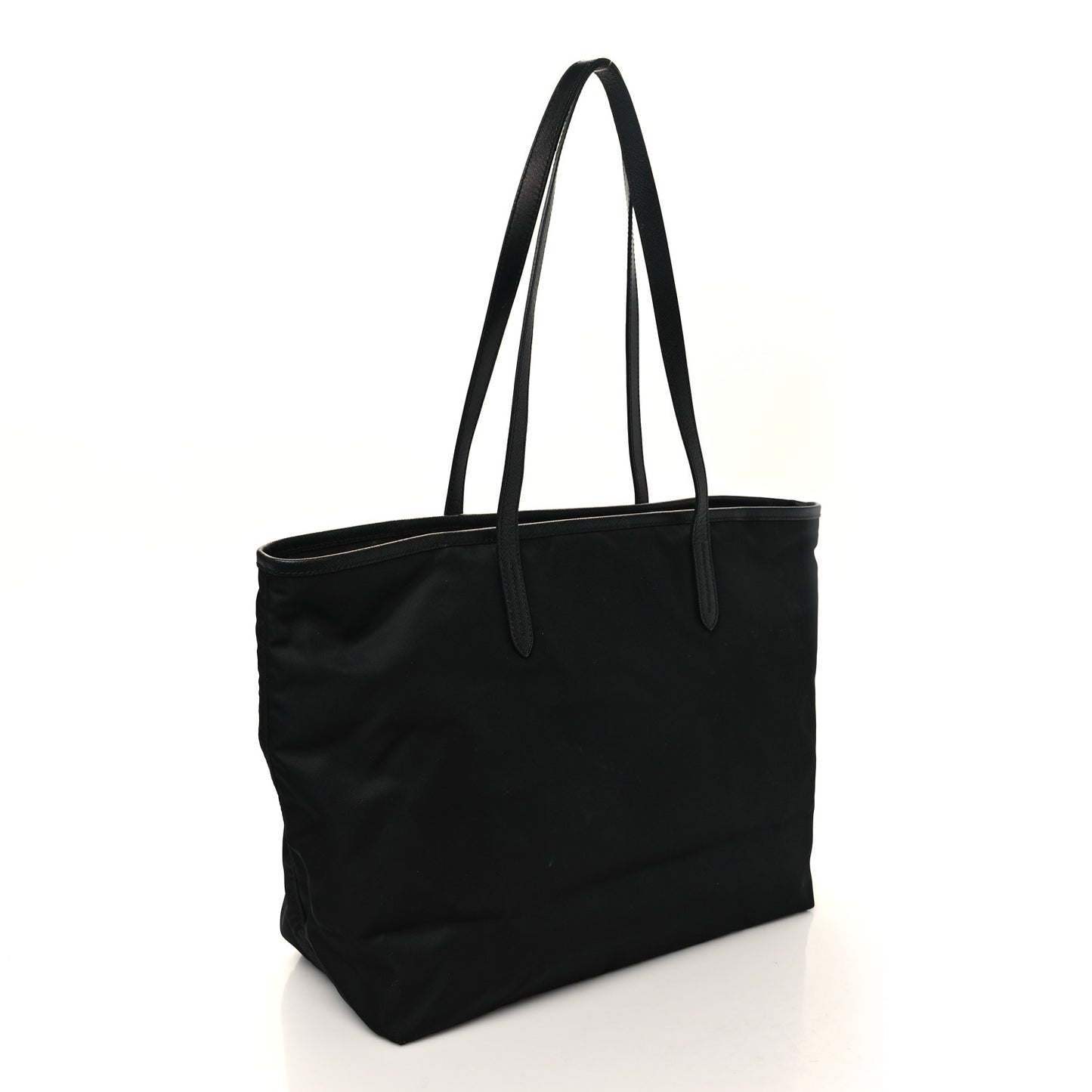 Tessuto Nylon Logo Tote Black