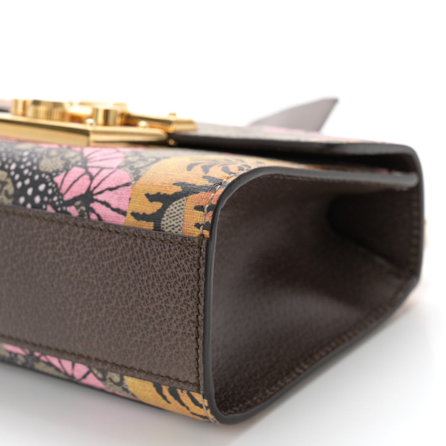 GG Supreme Monogram Bengal Small Padlock Shoulder Bag Beige Pink