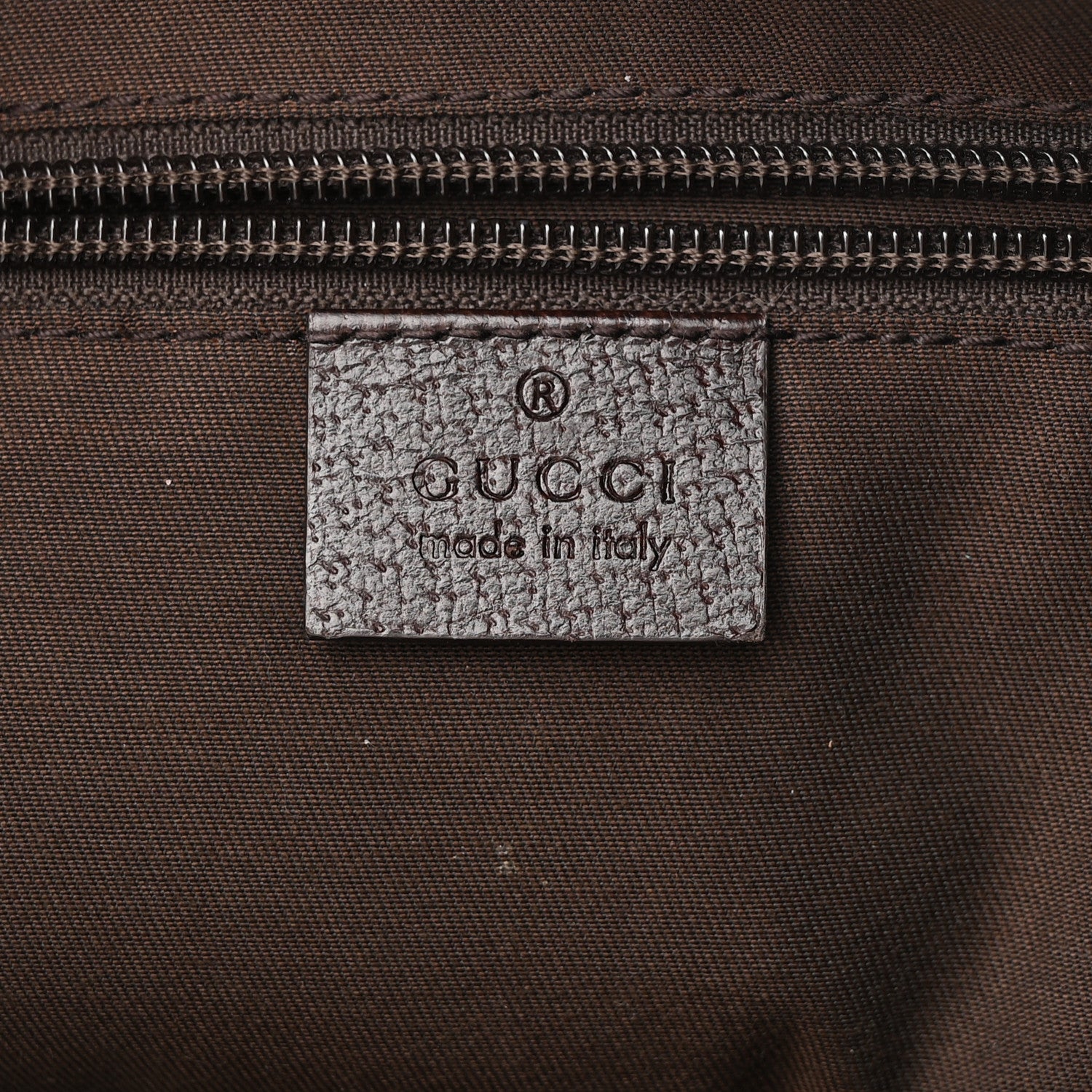 Gucci Monogram Medium Half Moon Hobo Dark Brown 6 of 14