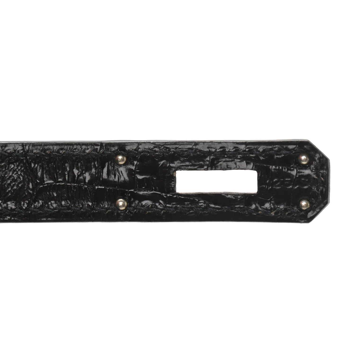 Hermes Shiny Niloticus Crocodile Birkin 30 Black 7 of 10