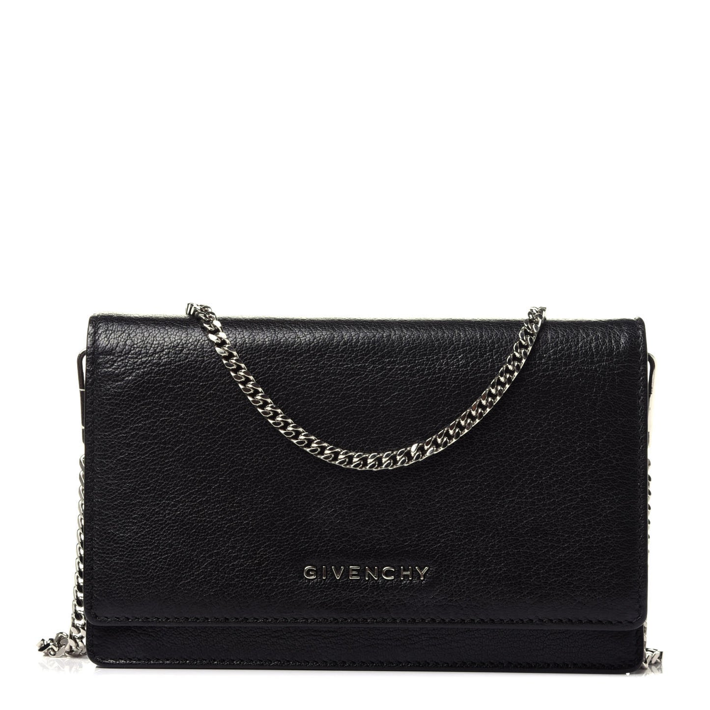 Sugar Goatskin Pandora Chain Wallet Black