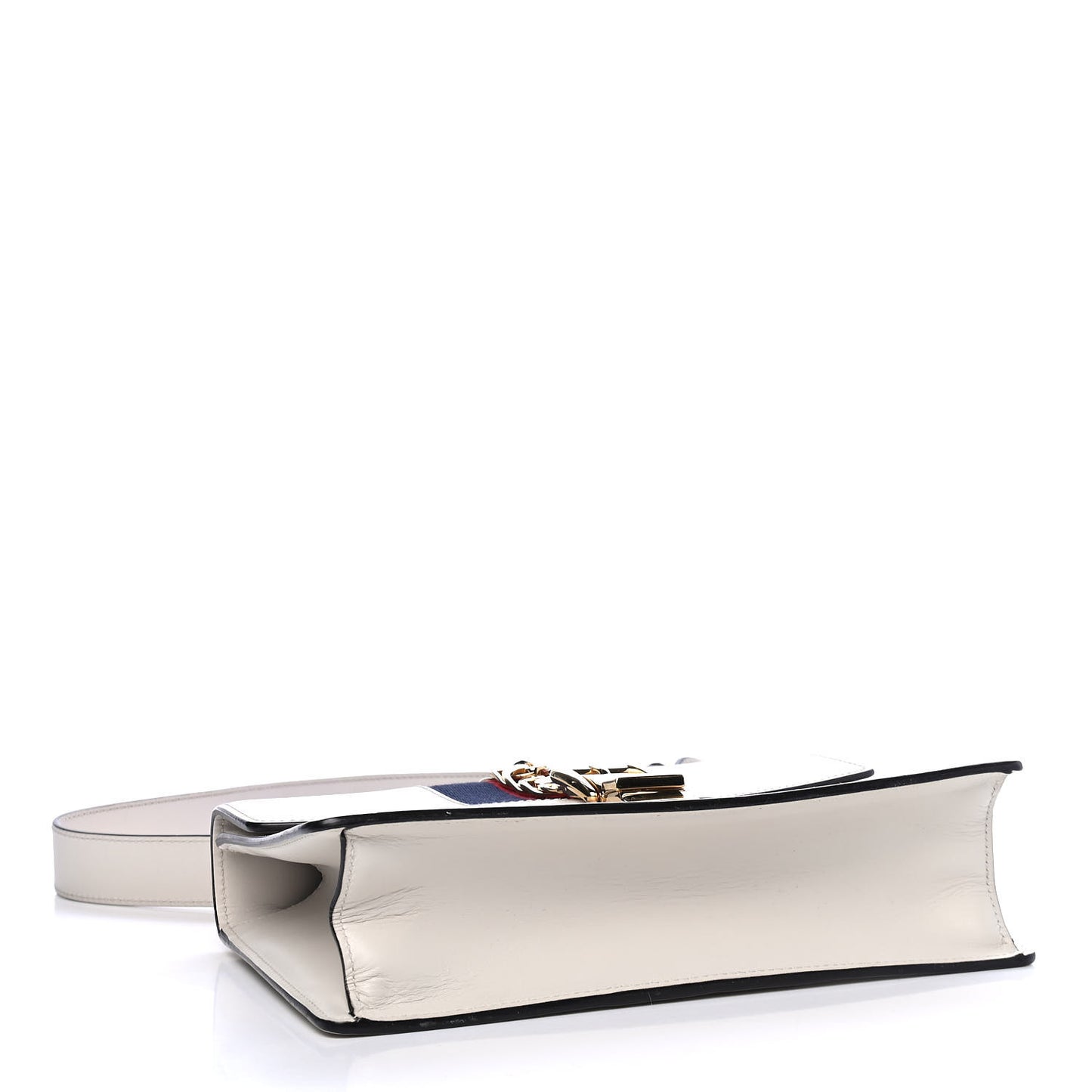 Calfskin Small Sylvie Shoulder Bag Off White