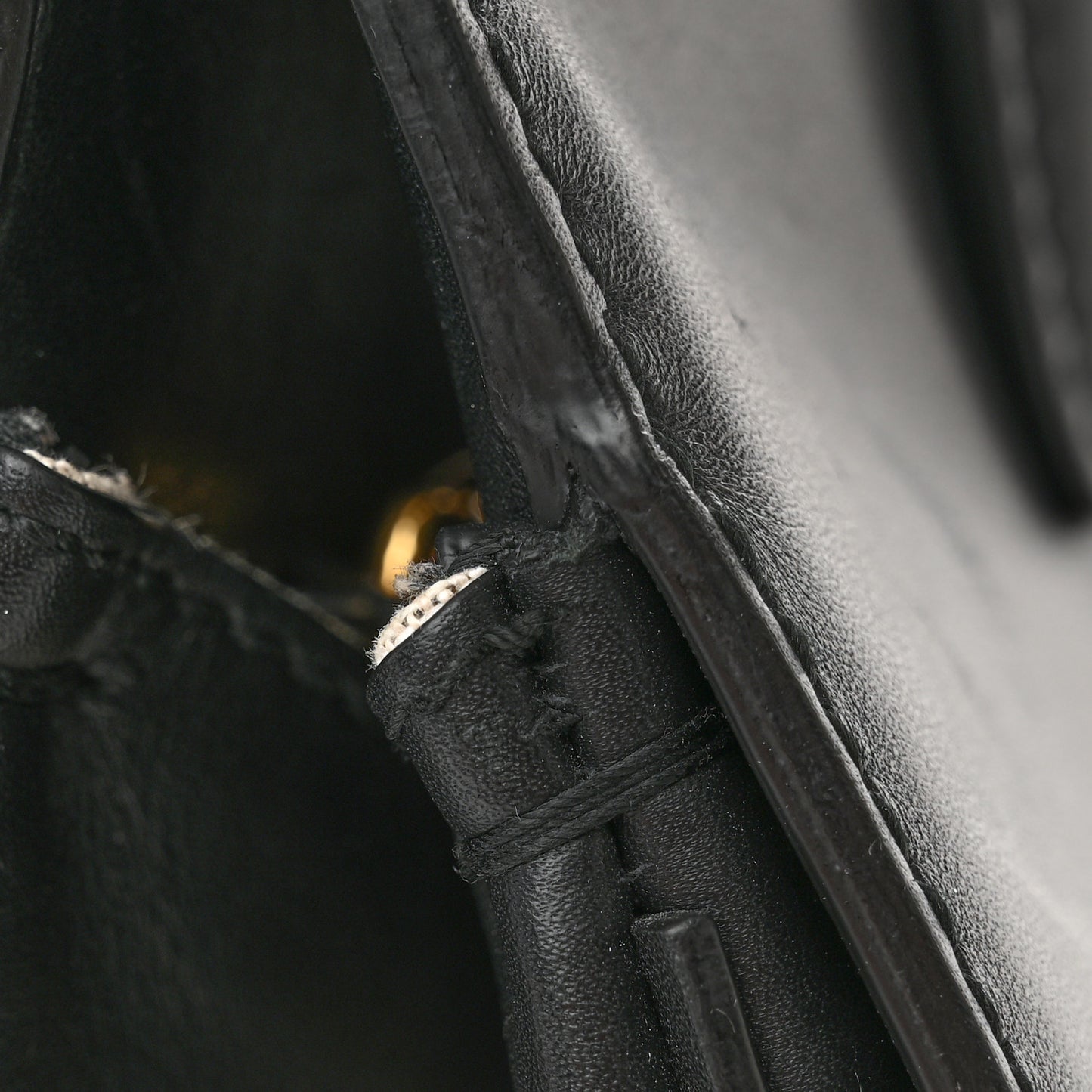 Canvas Calfskin Gancini The Studio Bag Black Beige