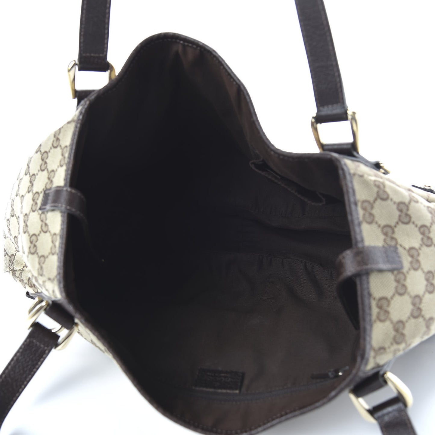 Monogram Medium Abbey Shoulder Bag Dark Brown