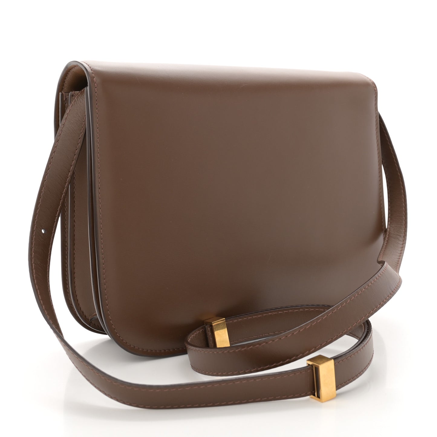 Box Calfskin Medium Classic Box Flap Bag Camel