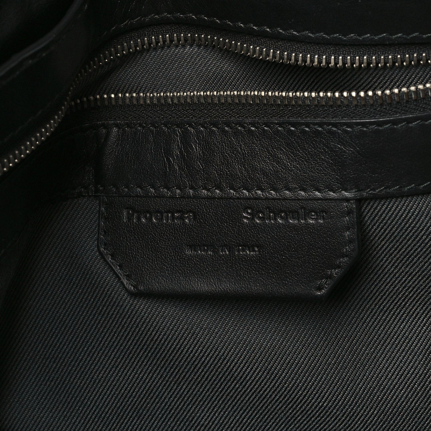 Lambskin Medium PS1 Plus Zip Satchel Black