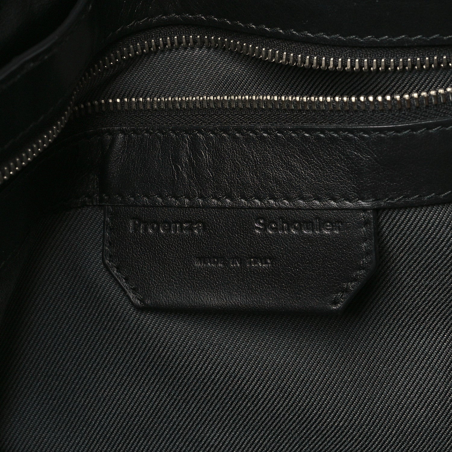 Proenza Schouler Lambskin Medium PS1 Plus Zip Satchel Black 6 of 9