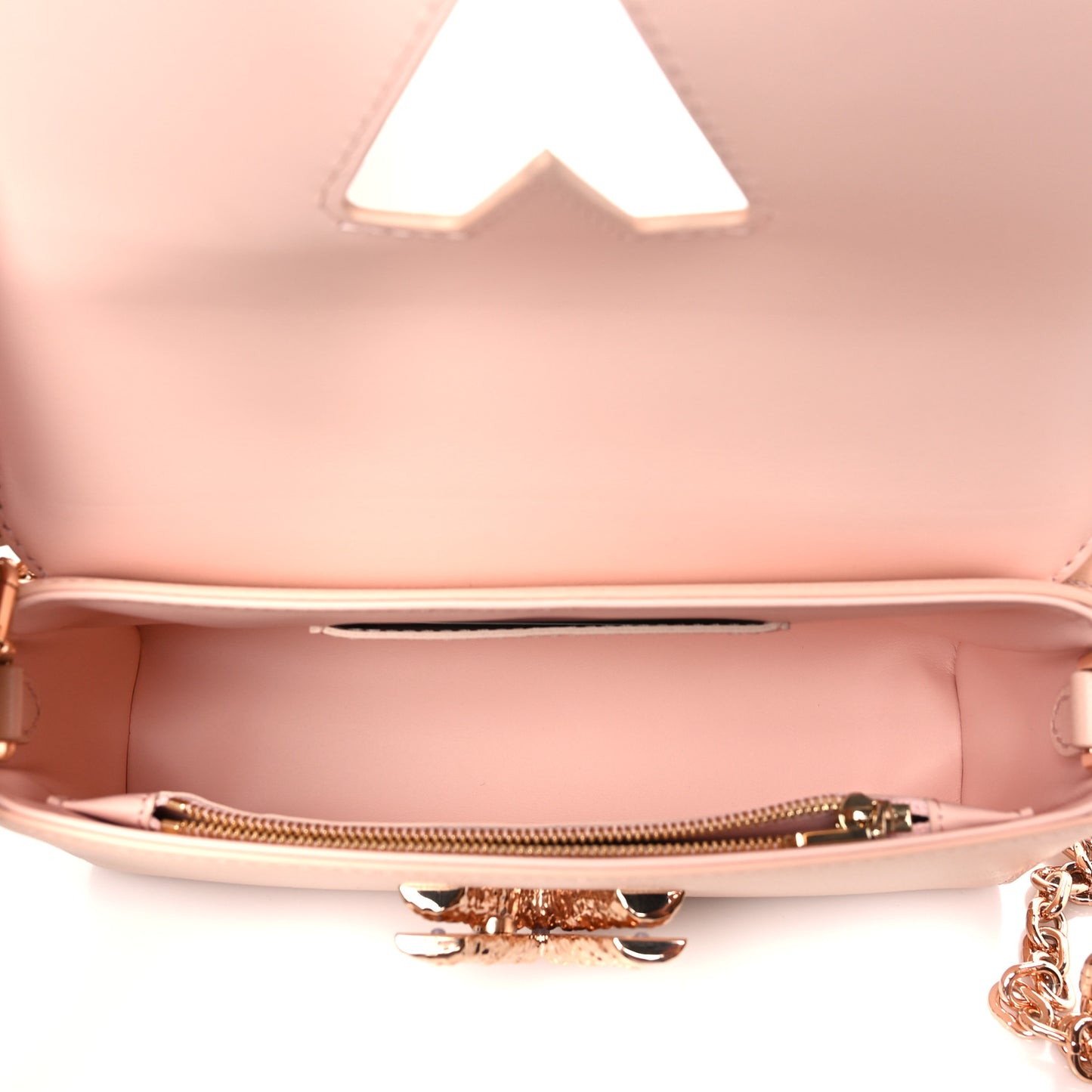 Shiny Calfskin LV Crush Twist West Jasmine Pink